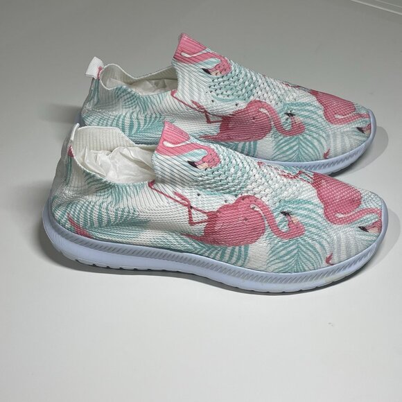 NWOT Flamingo Pull-on Lightweight Sneakers Size 11/11.5 EU 42 - Picture 4 of 10